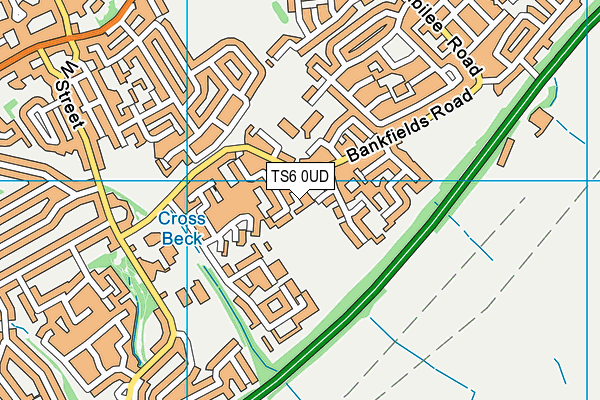 TS6 0UD map - OS VectorMap District (Ordnance Survey)