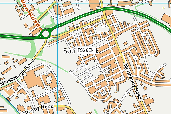 TS6 6EN map - OS VectorMap District (Ordnance Survey)