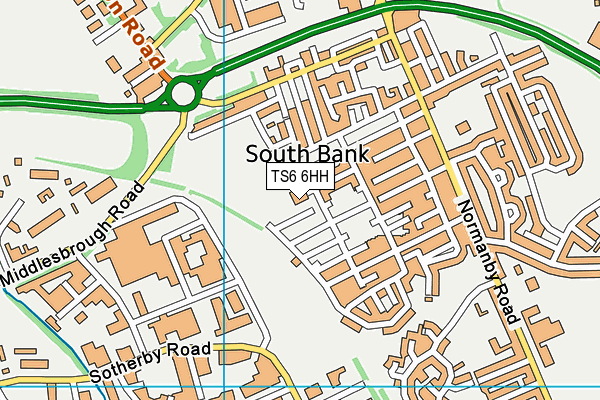 TS6 6HH map - OS VectorMap District (Ordnance Survey)