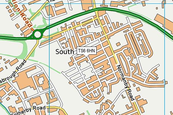 TS6 6HN map - OS VectorMap District (Ordnance Survey)