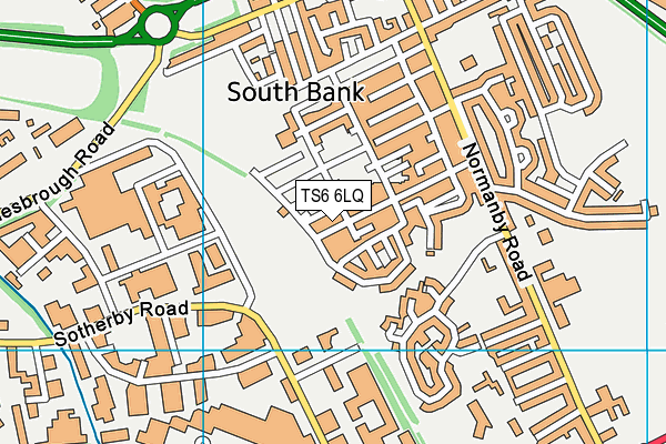 TS6 6LQ map - OS VectorMap District (Ordnance Survey)