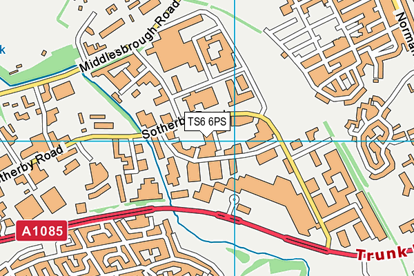 TS6 6PS map - OS VectorMap District (Ordnance Survey)