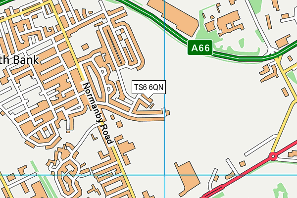 TS6 6QN map - OS VectorMap District (Ordnance Survey)