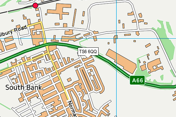 TS6 6QQ map - OS VectorMap District (Ordnance Survey)