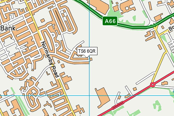 TS6 6QR map - OS VectorMap District (Ordnance Survey)