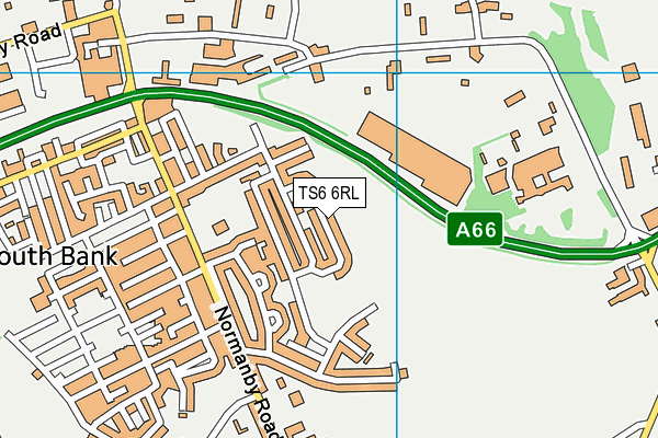 TS6 6RL map - OS VectorMap District (Ordnance Survey)