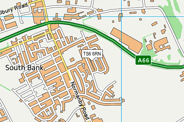 TS6 6RN map - OS VectorMap District (Ordnance Survey)