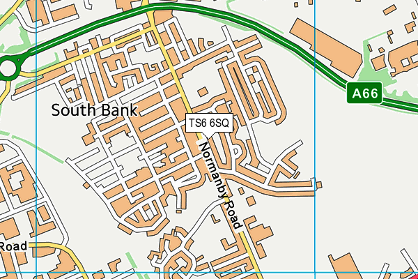 TS6 6SQ map - OS VectorMap District (Ordnance Survey)