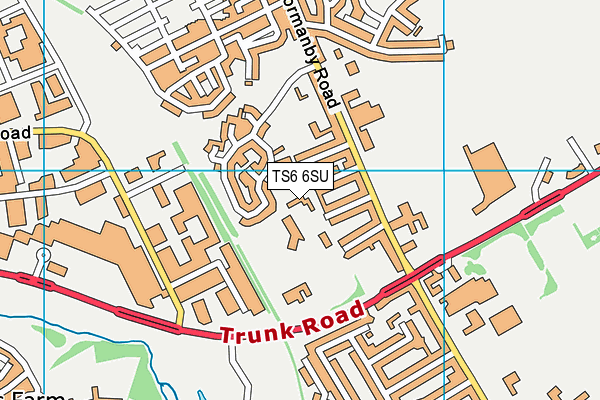 Mackenzie Thorpe Centre map (TS6 6SU) - OS VectorMap District (Ordnance Survey)