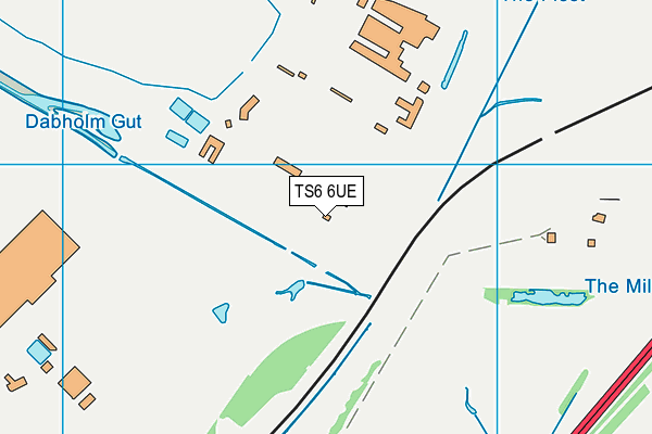 TS6 6UE map - OS VectorMap District (Ordnance Survey)