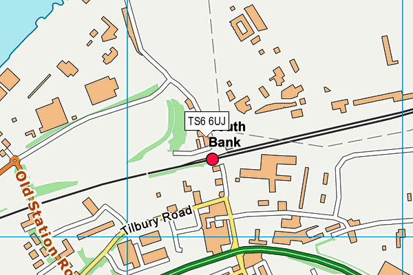 TS6 6UJ map - OS VectorMap District (Ordnance Survey)