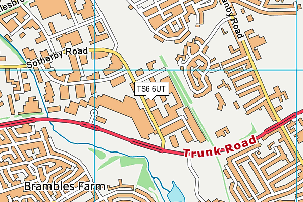 TS6 6UT map - OS VectorMap District (Ordnance Survey)