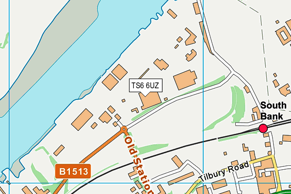 TS6 6UZ map - OS VectorMap District (Ordnance Survey)