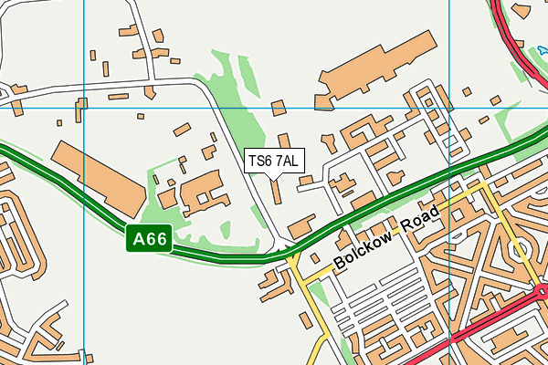 TS6 7AL map - OS VectorMap District (Ordnance Survey)