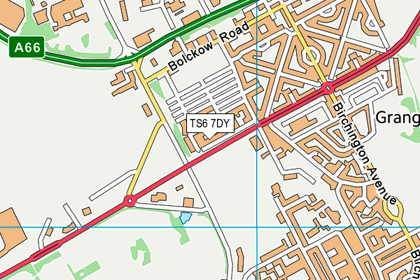 TS6 7DY map - OS VectorMap District (Ordnance Survey)