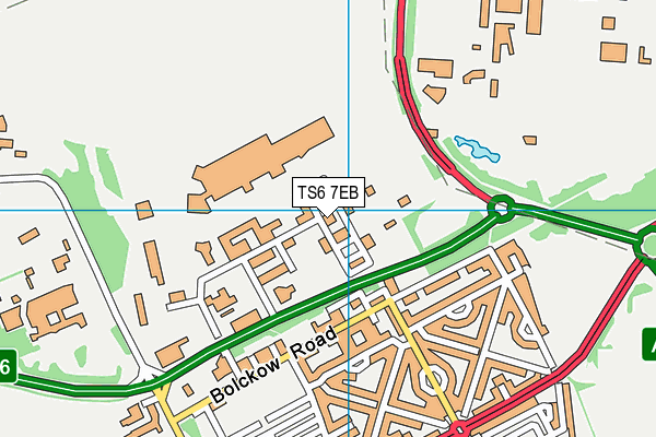 TS6 7EB map - OS VectorMap District (Ordnance Survey)