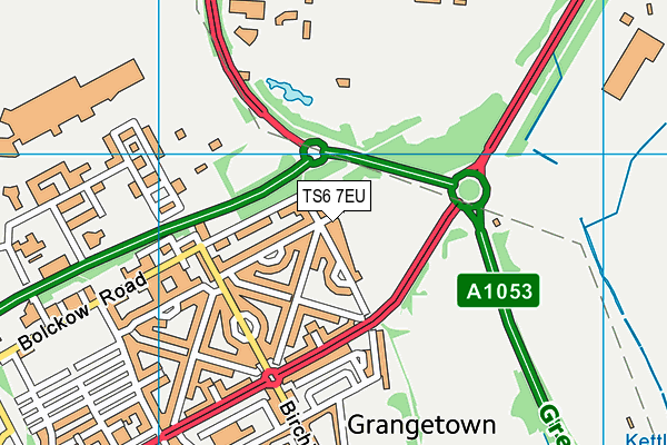 TS6 7EU map - OS VectorMap District (Ordnance Survey)