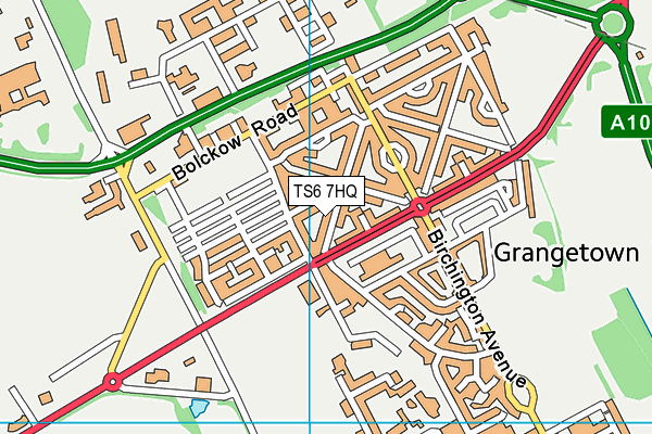 TS6 7HQ map - OS VectorMap District (Ordnance Survey)