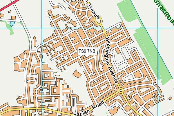 TS6 7NB map - OS VectorMap District (Ordnance Survey)