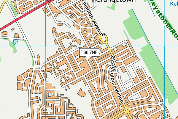 TS6 7NF map - OS VectorMap District (Ordnance Survey)