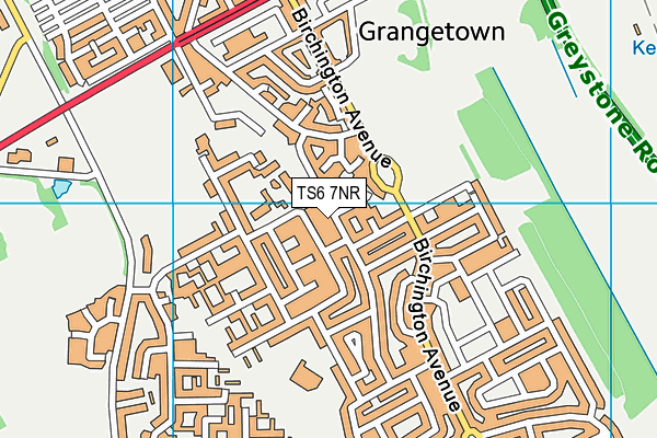 TS6 7NR map - OS VectorMap District (Ordnance Survey)