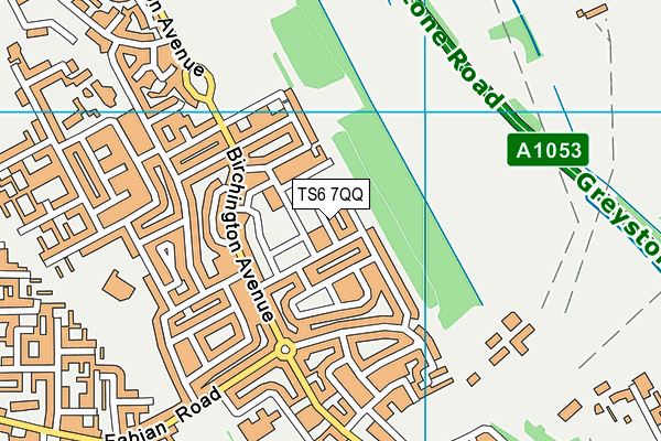 TS6 7QQ map - OS VectorMap District (Ordnance Survey)