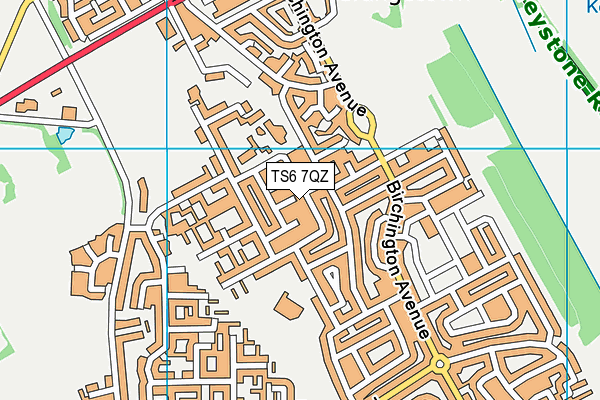 TS6 7QZ map - OS VectorMap District (Ordnance Survey)