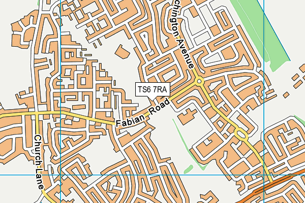 TS6 7RA map - OS VectorMap District (Ordnance Survey)