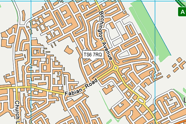 TS6 7RQ map - OS VectorMap District (Ordnance Survey)