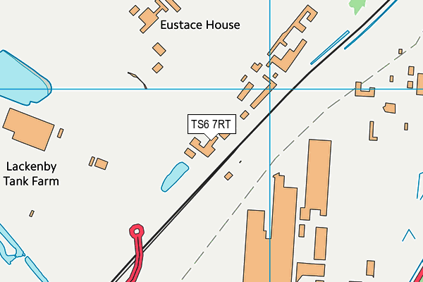 TS6 7RT map - OS VectorMap District (Ordnance Survey)