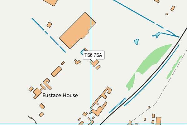 TS6 7SA map - OS VectorMap District (Ordnance Survey)