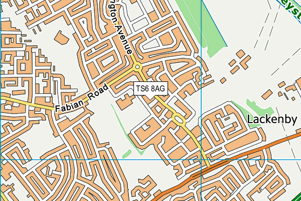 TS6 8AG map - OS VectorMap District (Ordnance Survey)