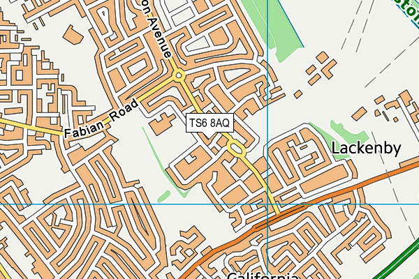 TS6 8AQ map - OS VectorMap District (Ordnance Survey)