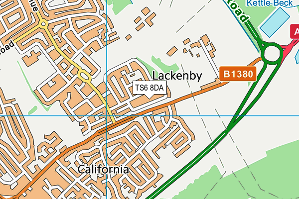 TS6 8DA map - OS VectorMap District (Ordnance Survey)