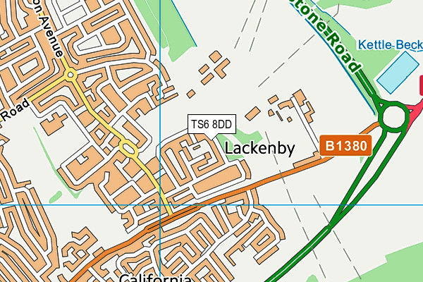 TS6 8DD map - OS VectorMap District (Ordnance Survey)