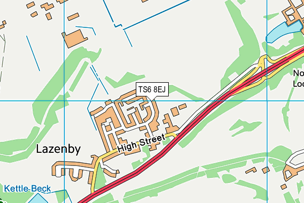 TS6 8EJ map - OS VectorMap District (Ordnance Survey)