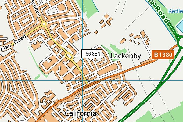 TS6 8EN map - OS VectorMap District (Ordnance Survey)