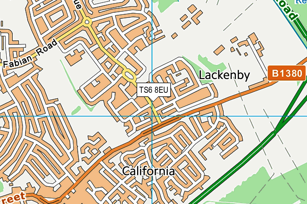 TS6 8EU map - OS VectorMap District (Ordnance Survey)