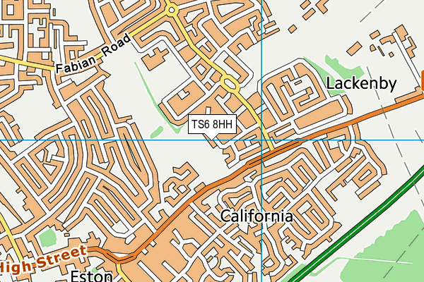 TS6 8HH map - OS VectorMap District (Ordnance Survey)