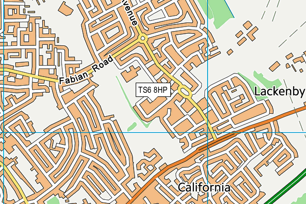 TS6 8HP map - OS VectorMap District (Ordnance Survey)