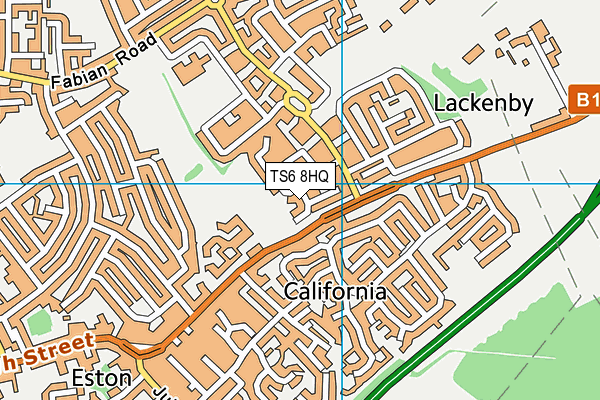 TS6 8HQ map - OS VectorMap District (Ordnance Survey)