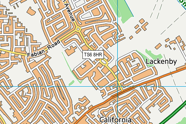 TS6 8HR map - OS VectorMap District (Ordnance Survey)