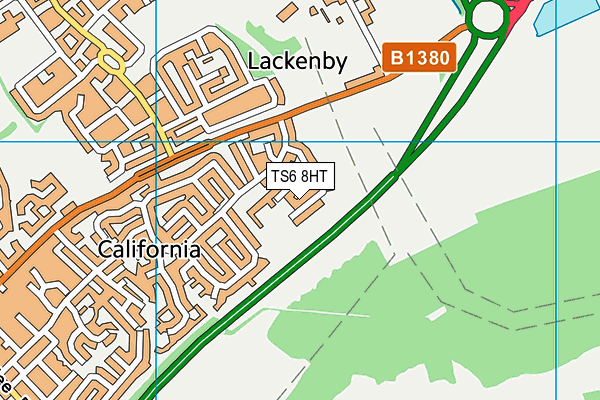 TS6 8HT map - OS VectorMap District (Ordnance Survey)