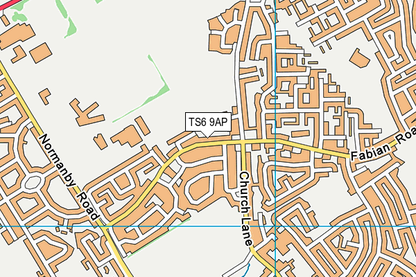 TS6 9AP map - OS VectorMap District (Ordnance Survey)