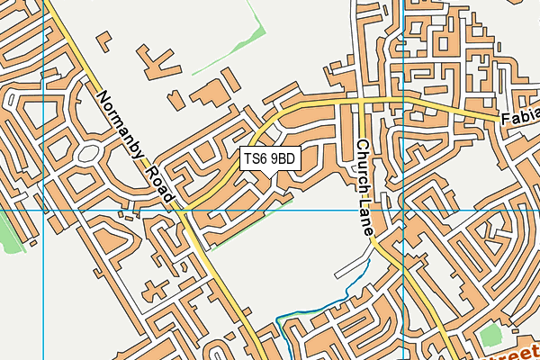 TS6 9BD map - OS VectorMap District (Ordnance Survey)