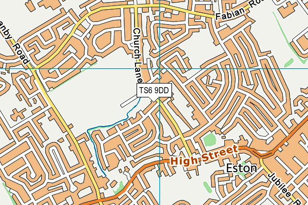 TS6 9DD map - OS VectorMap District (Ordnance Survey)