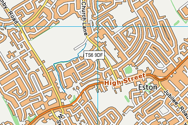 TS6 9DF map - OS VectorMap District (Ordnance Survey)