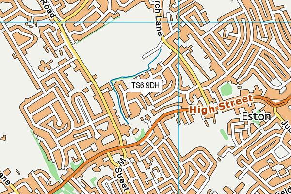 TS6 9DH map - OS VectorMap District (Ordnance Survey)