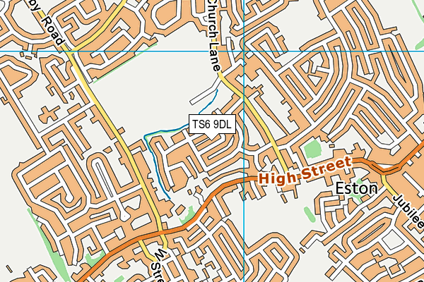 TS6 9DL map - OS VectorMap District (Ordnance Survey)