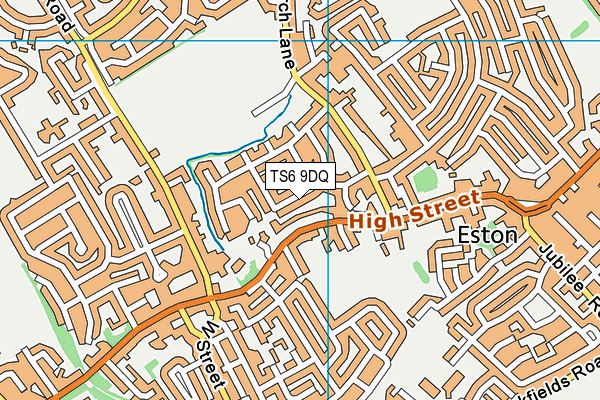 TS6 9DQ map - OS VectorMap District (Ordnance Survey)